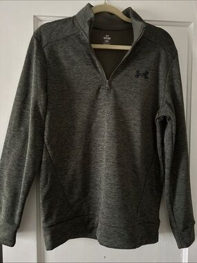 Under Armour Heather Charcoal Quarter-Zip Pullover